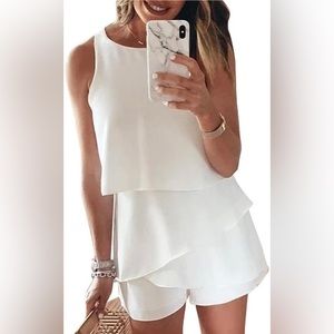 Brand new White romper. NWT